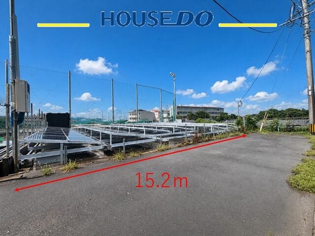 【外観】
約96坪の広々とした土地です!間口15.2m×建築条件なしで事業展開も検討しやすい一区画♪