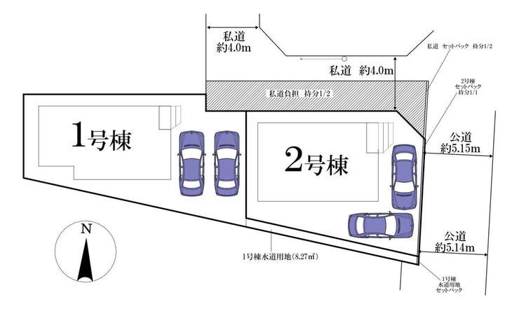 ◎区画図:2号棟