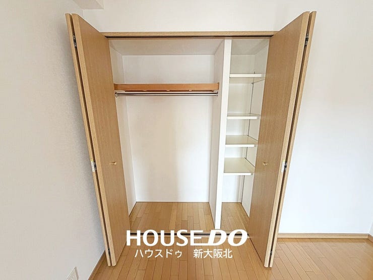 ■大容量のクローゼット!
■お洋服はもちろん、小物や季節家電も収納できてお部屋がスッキリと片付きます!