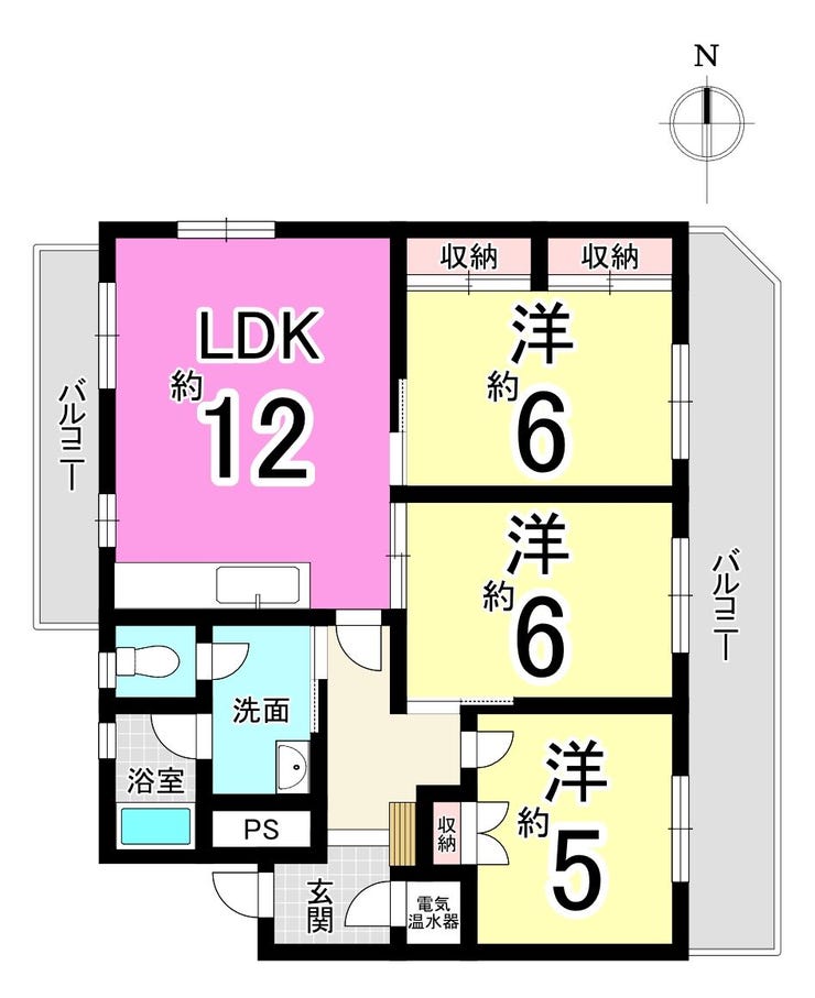 【間取り】
【共立メゾン青山 中古マンション】2026年9月リフォーム♪シャンプードレッサー♪