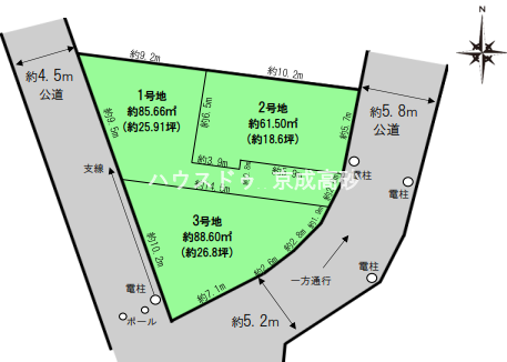【区画図】
※図面と現況が異なる場合は現況優先致します。