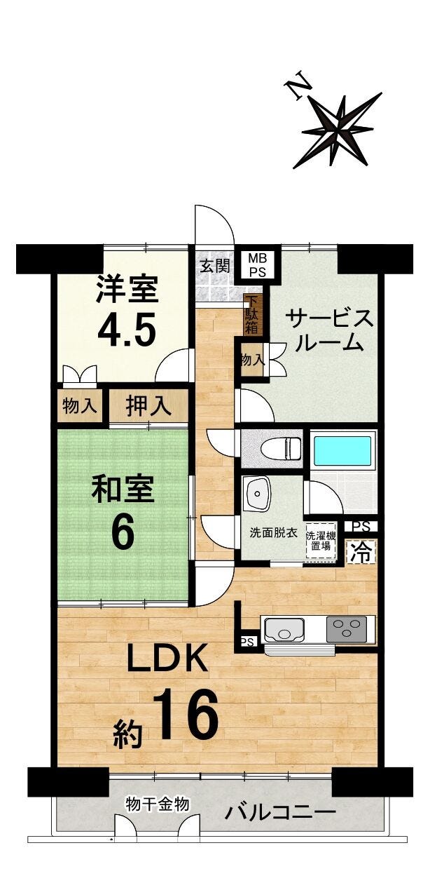 【間取り】
PC作成の為、現況を優先致します