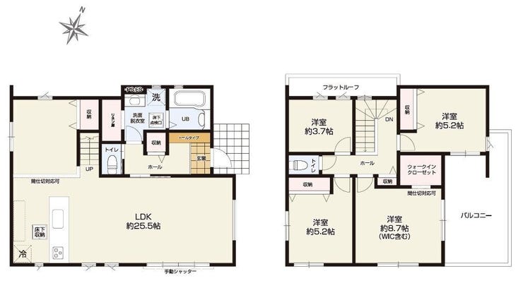 【間取り】
■1号棟・4LDK■