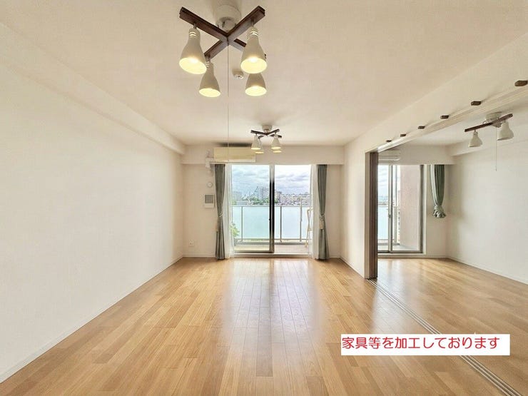 キッチンからの視界も良好