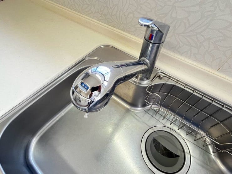 カートリッジ式の浄水器
シャワー機能も付いてます
