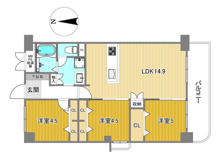 【間取り】
★室内リフォーム済!即日のご見学にもご対応可能ですのでお気軽にお申し付け下さい♪