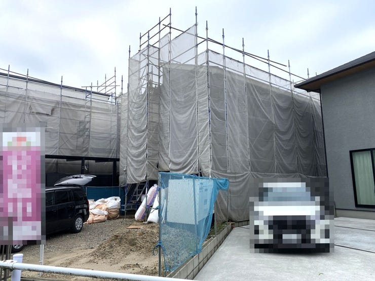 1号棟外観:同施工会社様の完成物件で室内の仕様等ご確認できます!