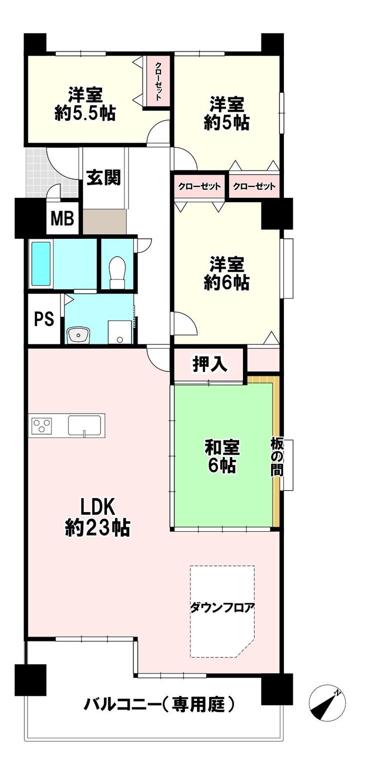 【間取り】
■価格:3,598万円
■間取:4LDK