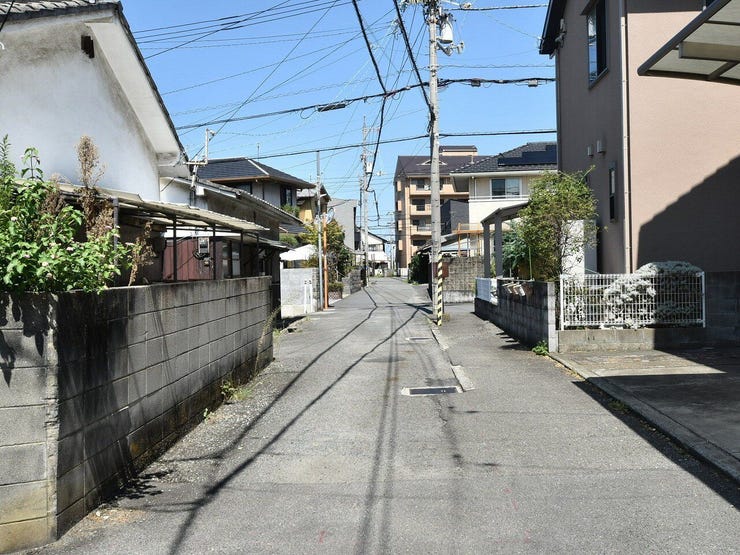 分譲予定地の東側道路