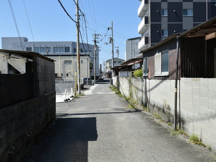 分譲予定地の南側道路