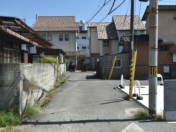 分譲予定地の南側道路
