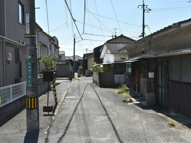 分譲予定地の東側道路