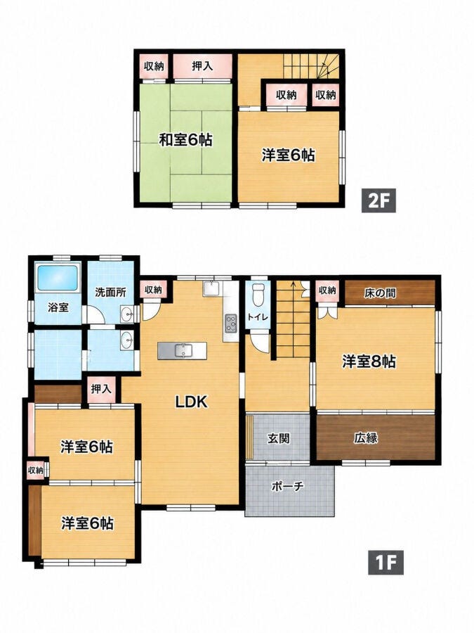 【間取り】
5LDKの間取りです