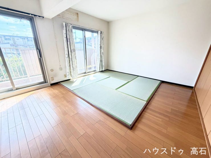 きれいなフローリング&和室一体利用可能で、日当たり・風通しともに文句なしの快適空間を実現しています。
