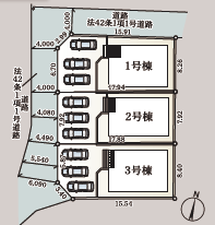 【区画図】
【佐賀市若宮第9 1号棟】