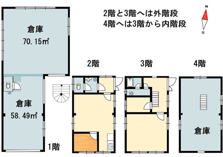 建物間取
※現況渡しのご相談承ります♪