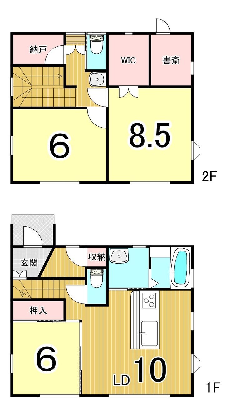 【間取り】
つくば市花畑1丁目 中古戸建て