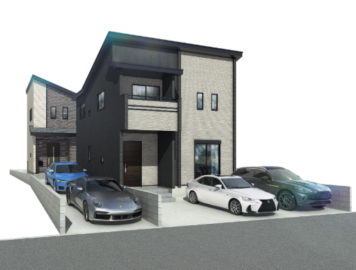 【外観】
■所在地:大野城市上大利2丁目 11-7
■建物構造:木造
■駐車台数:2台
■現況:建築中(2026年12月完成予定)
■引渡日:相談
※掲載画像は完成予想イメージ図です。
