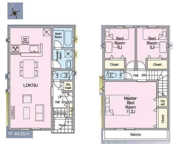 【間取り】
■1号棟・3LDK■