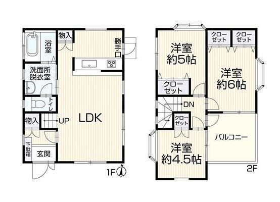 【間取り】
※図面と現況が異なる場合は現況優先となります。