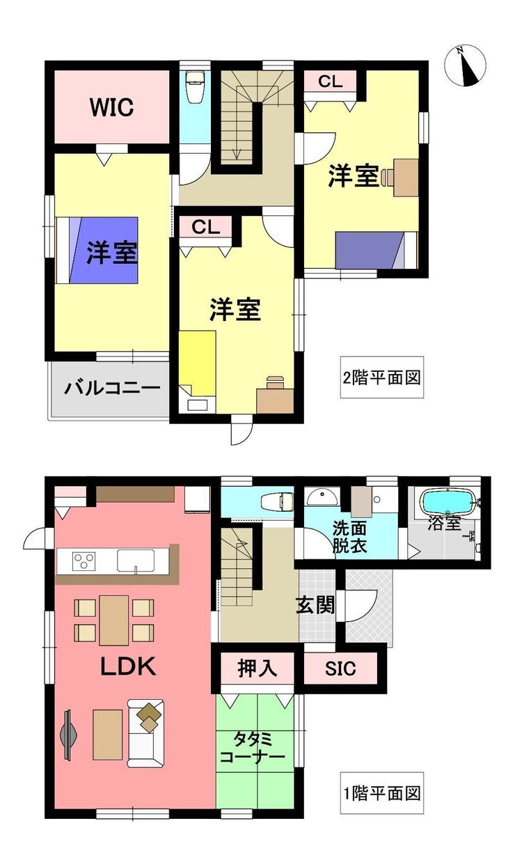【間取り】
3LDK+S