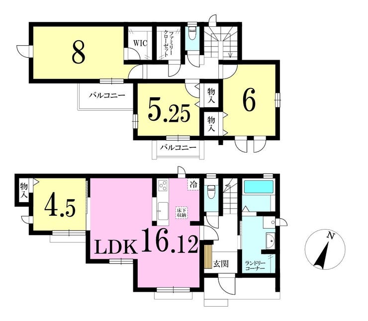 【間取り】
◎間取り図:A号棟