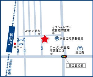 ハウスドゥ  新田辺駅前の地図