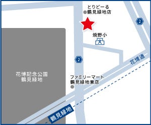 ハウスドゥ  鶴見緑地北の地図