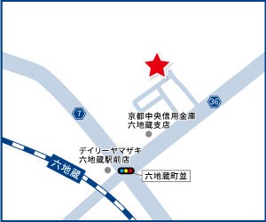 ハウスドゥ  六地蔵の地図