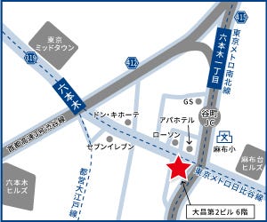 ハウスドゥ  六本木の地図