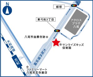 ハウスドゥ  八尾都塚の地図