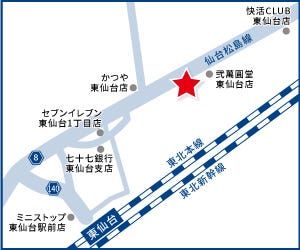 ハウスドゥ  東仙台の地図