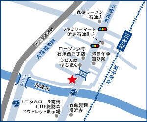 ハウスドゥ  堺浜寺石津の地図