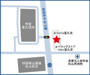 ハウスドゥ  松山富久の地図