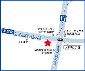 ハウスドゥ  仙台大和町の地図