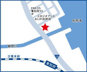 ハウスドゥ  東別府の地図