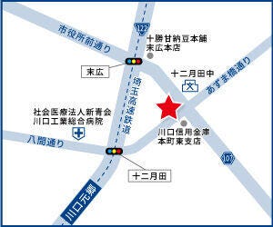 ハウスドゥ  川口末広の地図