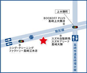 ハウスドゥ  高崎江木の地図