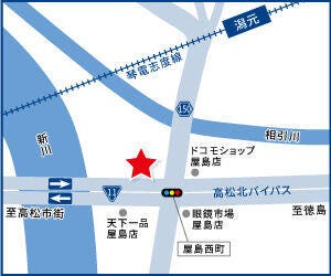 ハウスドゥ  高松屋島の地図