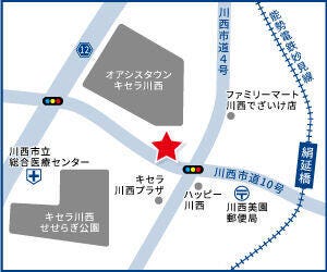 ハウスドゥ  キセラ川西の地図