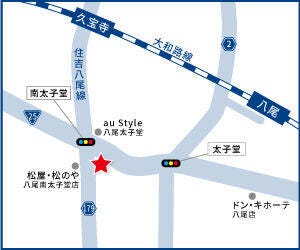 ハウスドゥ  R25八尾南の地図
