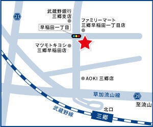 ハウスドゥ  三郷早稲田の地図