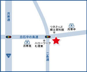 ハウスドゥ  月寒高校前の地図