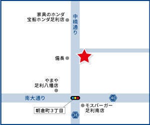 ハウスドゥ  足利朝倉の地図