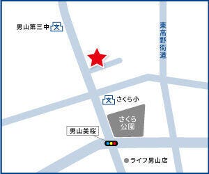 ハウスドゥ  八幡美桜の地図