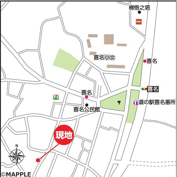 現地案内図